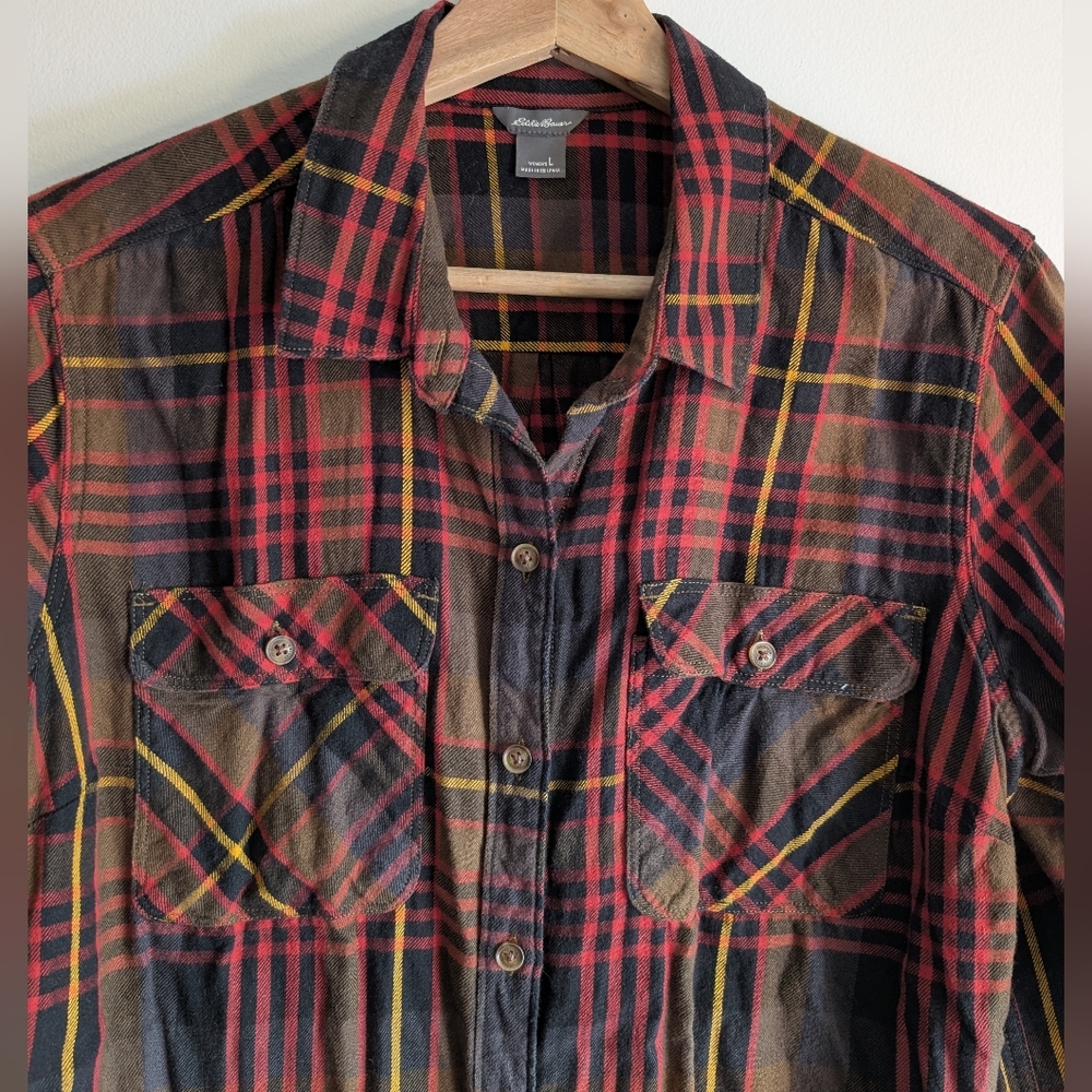 Eddie Bauer Plaid Flannel Shirt